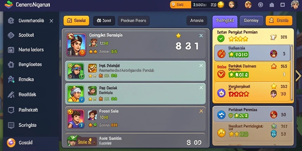 rajapanen - Karakter unik yang dapat dimainkan.